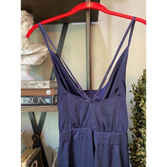 BHLDN Fame & Partners Isabella Jumpsuit Navy Women's Size 0 - Picture 11 of 13